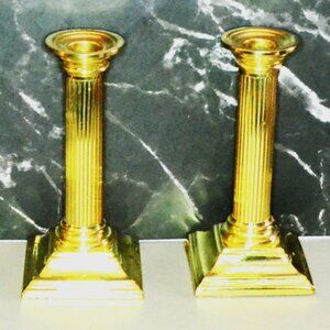Vintage Baldwin Brass Smithsonian Institute Brass Candleholders Room Decor